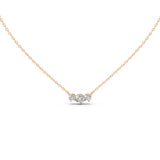 Three Stone Round Cut 2.17 Cttw Lab Grown Diamond Pendant