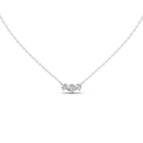 Three Stone Round Cut 2.17 Cttw Lab Grown Diamond Pendant