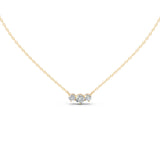 Three Stone Round Cut 2.17 Cttw Lab Grown Diamond Pendant