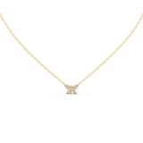 Butterfly Shaped Round Cut 0.24 Cttw Lab Grown Diamond Pendant