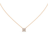Floral Style Round Cut 0.43 Cttw Lab Grown Diamond Pendant