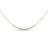 Round cut 1.45 Cttw Lab Grown Diamond Bar Pendant