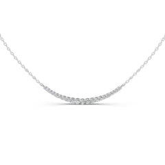 Round cut 1.45 Cttw Lab Grown Diamond Bar Pendant