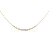 Round cut 1.45 Cttw Lab Grown Diamond Bar Pendant