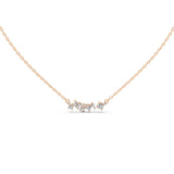 Baguette and Princess Cut 1.20 Cttw Lab Grown Diamond Bar Pendant