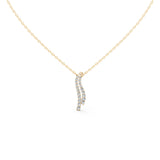 Dangle Drop Round Cut 1.37 Cttw Lab Grown Diamond Pendant