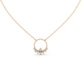 Fancy Open Circle Round Cut 1.48 Cttw Lab Grown Diamond Pendant