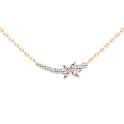 Fancy Marquise and Round Cut 1.26 Cttw Lab Grown Diamond Bar Pendant