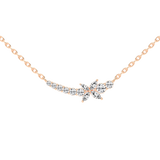 Fancy Marquise and Round Cut 1.26 Cttw Lab Grown Diamond Bar Pendant