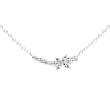 Colgante con barra de diamantes cultivados en laboratorio de 1,26 cts en talla marquesa y redonda