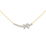 Fancy Marquise and Round Cut 1.26 Cttw Lab Grown Diamond Bar Pendant