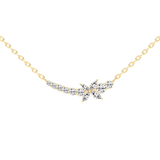 Fancy Marquise and Round Cut 1.26 Cttw Lab Grown Diamond Bar Pendant