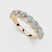 Round Cut Lab Grown Diamond Anniversary Band