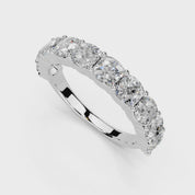 Cushion Cut Lab Grown Diamond Anniversary Band