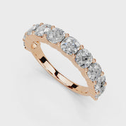 Cushion Cut Lab Grown Diamond Anniversary Band