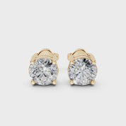Four Prong Round Cut Lab Grown Diamond Studs