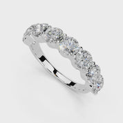 Round Cut Lab Grown Diamond Anniversary Band