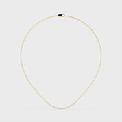 Collar de diamantes cultivados en laboratorio de talla redonda