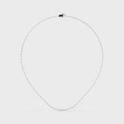 Collar de diamantes cultivados en laboratorio de talla redonda