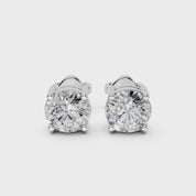 Four Prong Round Diamond Studs